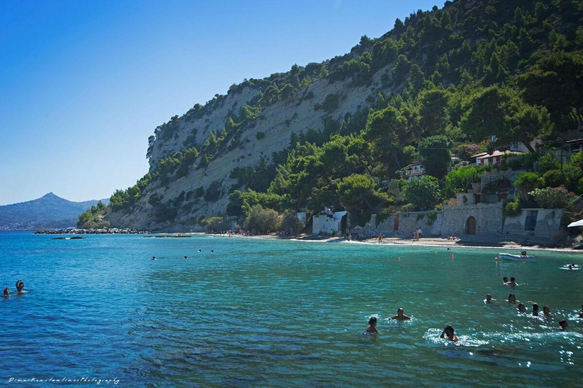Blue Dream Seaside Villa With Superb Sea Views Kymi Exterior photo